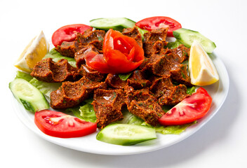 Turkish Style Lentil Meatballs (raw meatball), a local delicacy.