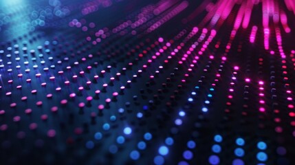 Abstract Neon Dots Wallpaper