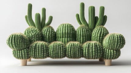 Unique Cactus-Inspired Sofa Designed for Modern Interior Spaces
