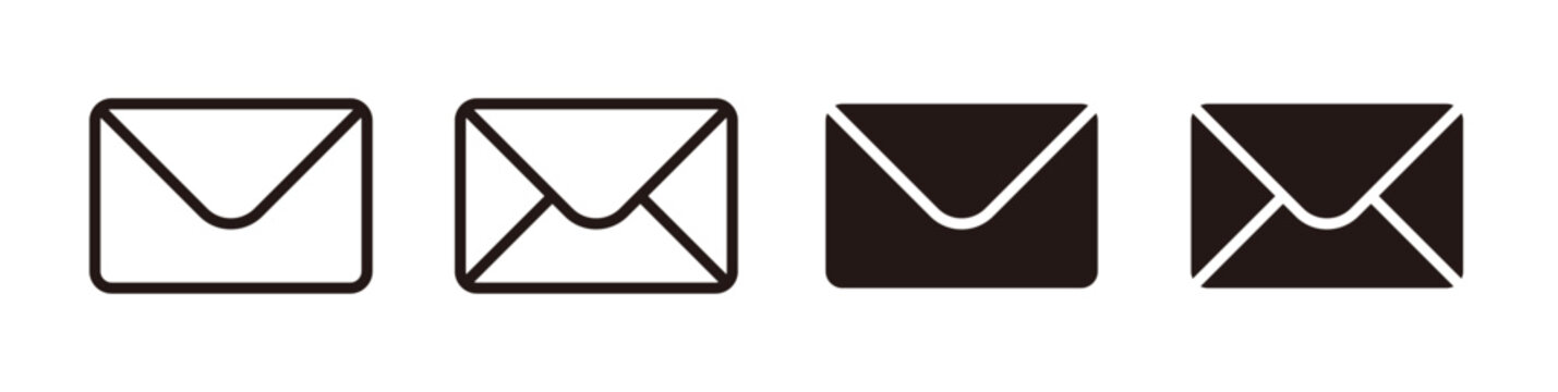 Mail, email, and envelope icon set