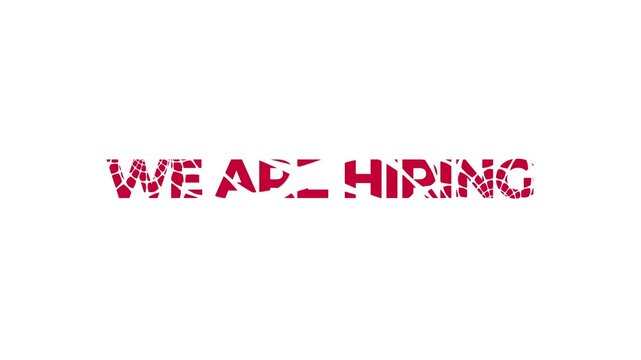 We are hiring