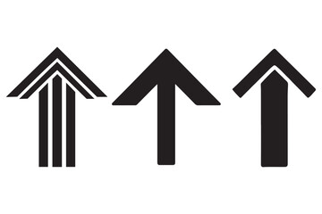 Sleek Up Arrow Icon Design for Websites