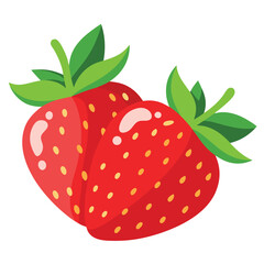 strawberry isolated on white background