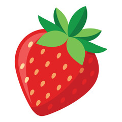 strawberry on white background