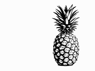 sketch of pineapple