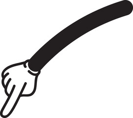 illustration of a hand pointer