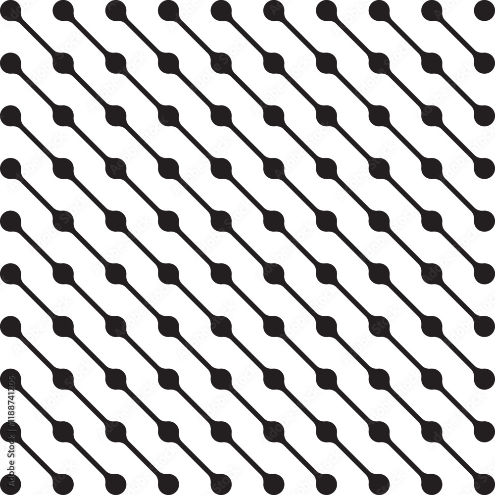Poster seamless pattern square with lines