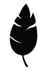 Tropical Leaf Clipart Vector Illustration