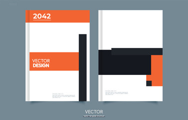 Book cover design with minimalistic style, layout design for brochure ,book , magazine, annual report