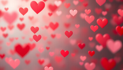 Obraz premium red hearts background