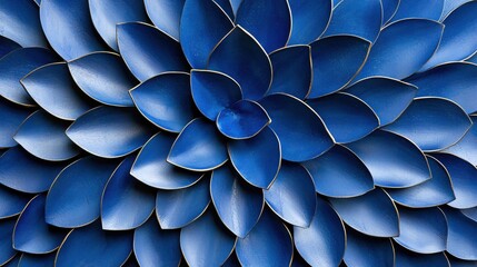 Obraz premium Elegant Blue Petal Design Abstract Art Background Texture