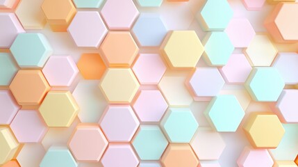 Fototapeta premium Interlocking Hexagons