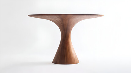 beautiful and staylish table , with modren design isolated on the white background ,  A simple wooden table isolated on white background
