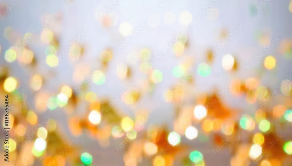 Aufkleber soft blurred golden bokeh lights with subtle pastel tones on a gentle gradient background, perfect f