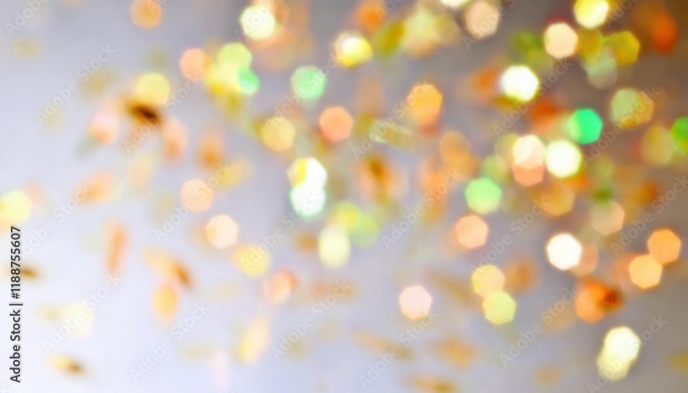 Aufkleber soft blurred golden bokeh lights with subtle pastel tones on a gentle gradient background, perfect f