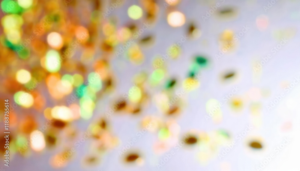 Aufkleber soft blurred golden bokeh lights with subtle pastel tones on a gentle gradient background, perfect f