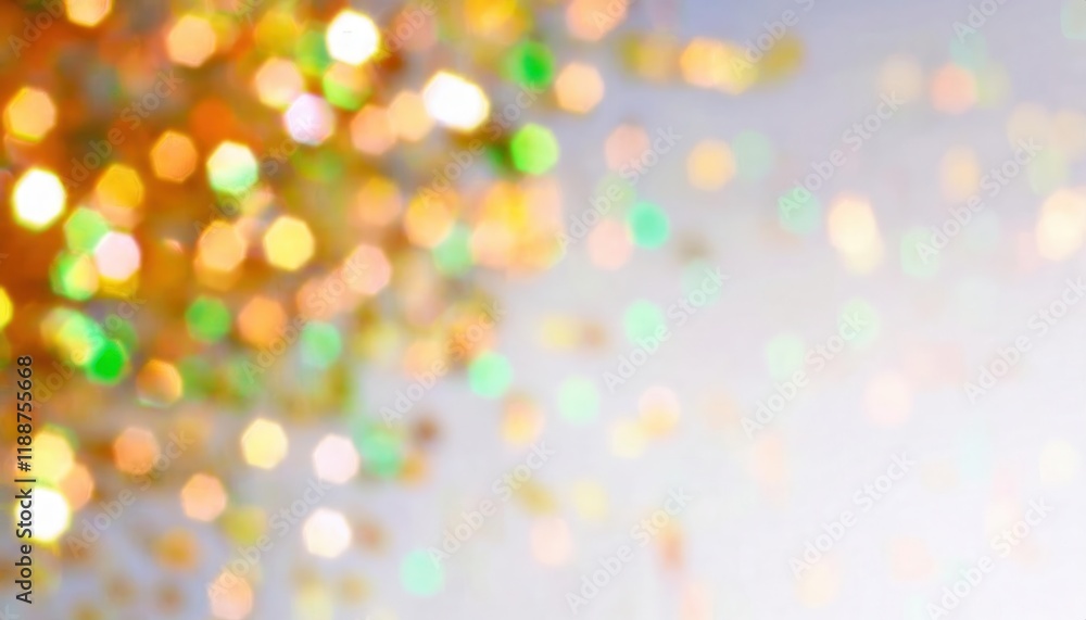 Aufkleber soft blurred golden bokeh lights with subtle pastel tones on a gentle gradient background, perfect f