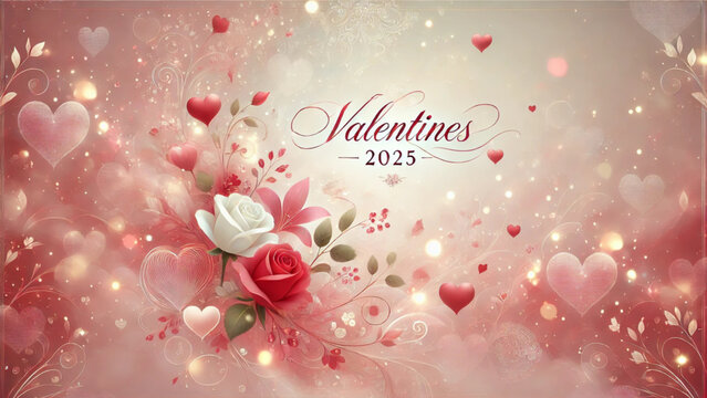 red valentine's day background