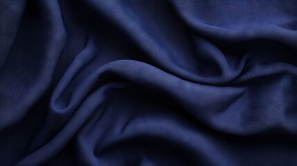 Obraz premium Deep Navy Blue Fabric Texture Close Up