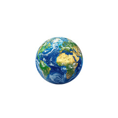 Fototapeta premium Earth Globe - Detailed View of Planet Earth from Space