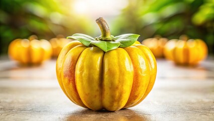 Garcinia Fruit Isolated, High-Quality AI Image