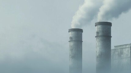 Industrial Smog: A Bleak View of Pollution and Environmental Concerns