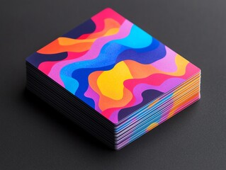 Creative business card design, imaginative layouts, and artistic elements