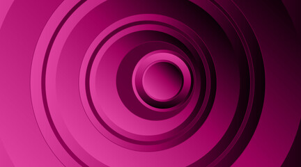 3d circular shape geometric background design | Abstract background design for flyer, banner, futuristic, texture | Modern abstract geometric vector design with hot magenta color