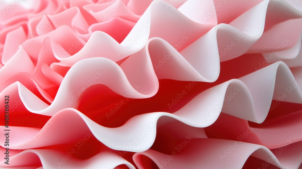 Poster abstract pink and white wave pattern soft texture background design