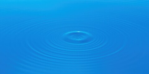 Obraz premium Abstract Blue Water Ripples Expanding Outward From a Central Point