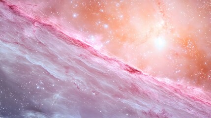 Luminous Star Forming Glowing Smile in Expansive Pastel Galaxy