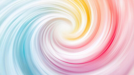 Obraz premium A swirling vortex of pastel colors with a soft, dreamlike aesthetic, perfect for whimsical branding and creating a magical atmosphere