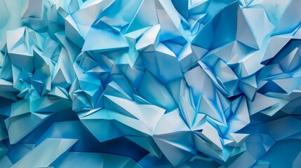 Abstract Blue Crystal Wallpaper