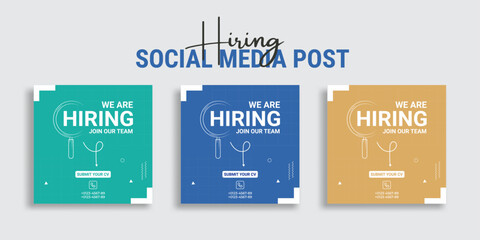 We Are Hiring Social Media Post Template
