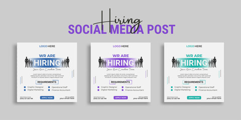Hiring Now Post Design for LinkedIn