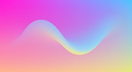 Pastel Rainbow Wave Abstract Background Design