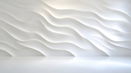 Elegant Textured White Backdrop with Subtle Depth and Shadows Creating a Versatile Studio Setting
