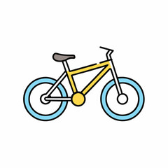 Fototapeta premium bicycle isolated on white background