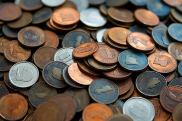 A pile of coins growing taller, symbolizing investment growth