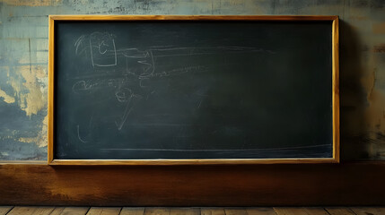 A vintage chalkboard.