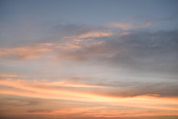 Beautiful sunset sky with cloud.