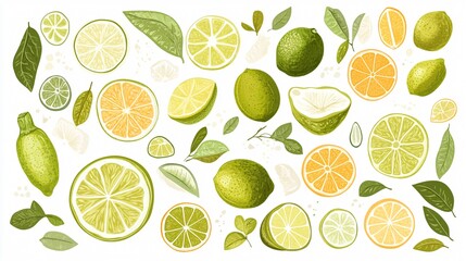 Centered Wide Angle Lime Composition for Fresh Citrus Marketing Campaigns