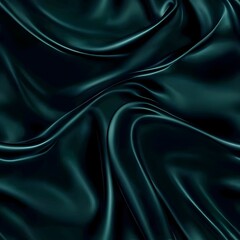 Captivating Emerald Silk Satin Fabric Abstract Background with Shimmering Gradient Lines