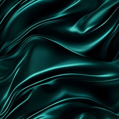 Fototapeta premium Abstract Teal Green Luxury Fabric Drapery Gradient Shimmer Backdrop