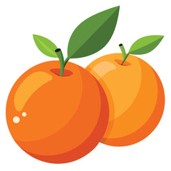 illustration of an orange fruit