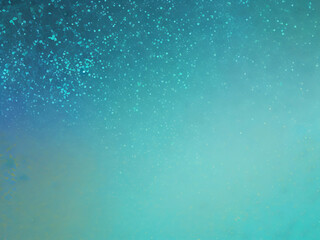 Fototapeta premium Teal light burst abstract beautiful rays on dark background with mint and golden sparkles