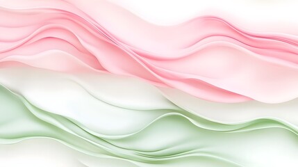 Obraz premium Soothing Pink and Green Gradient Background with Smooth Transitions and Soft Tones