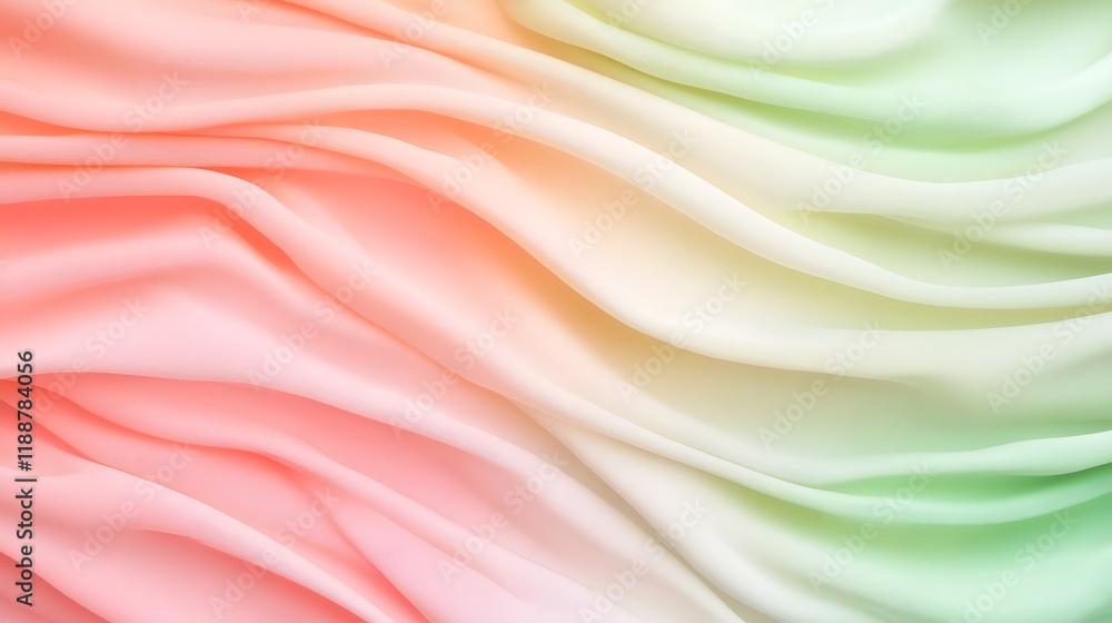 Poster soft gradient blend of lime green and coral pink with matte finish abstract background