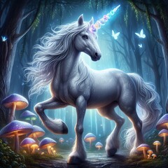 Naklejka premium Moonstone Unicorn