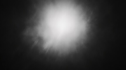 Obraz premium Bright light shining through smoky, dark background.